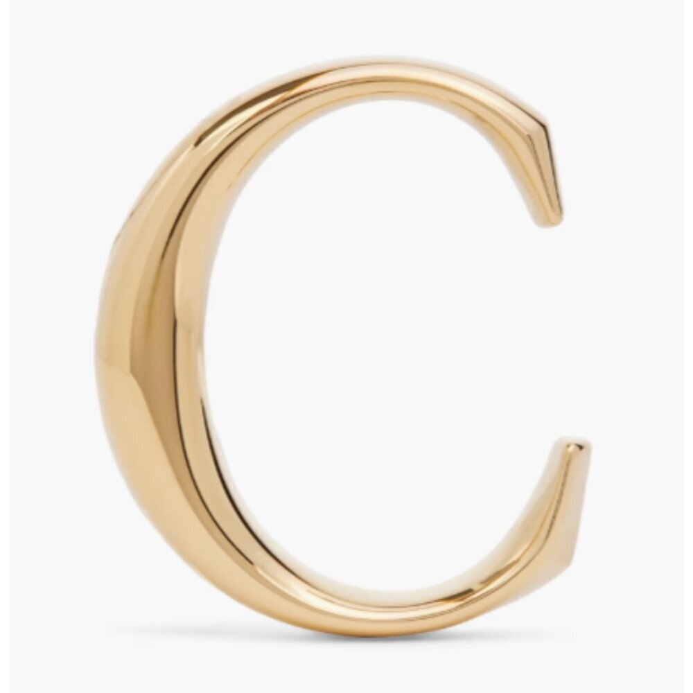 NEW CHLOÉ Gold-tone Viral Icon Letter C Bag Charm Minimalist Sleek Old Money